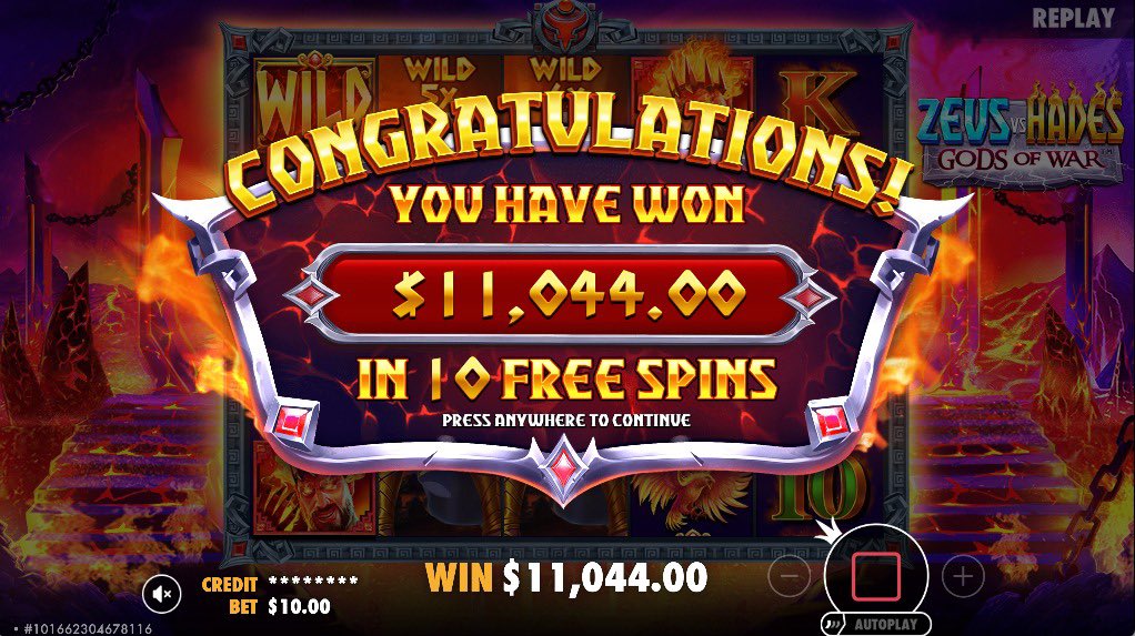 MetaWin's tweet image. MetaWinner ‘09c86fe8’ just turned $10 into $11,044 playing Zeus vs Hades - Gods of War on metawin.com! 🔱

To celebrate his win we are GIVING AWAY $400 to 1 person who QRTs this tweet with their MetaWin username!