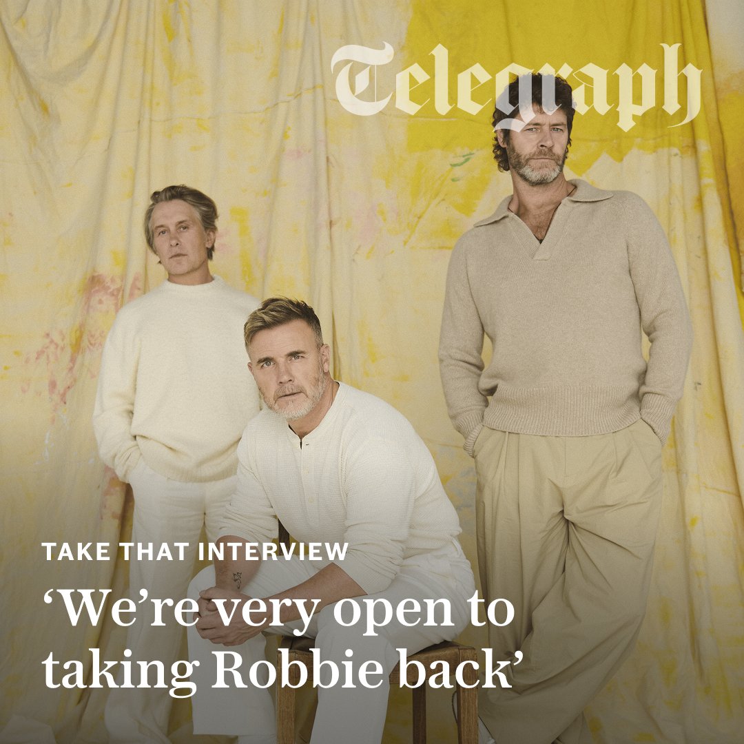 🗣️ "I don’t think it’s time to hand in the dancing shoes yet"

The remaining Take That trio on breaking up, battling depression and making amends with their ‘bad boy’ former bandmate

Read the full interview ⬇️
telegraph.co.uk/music/intervie…