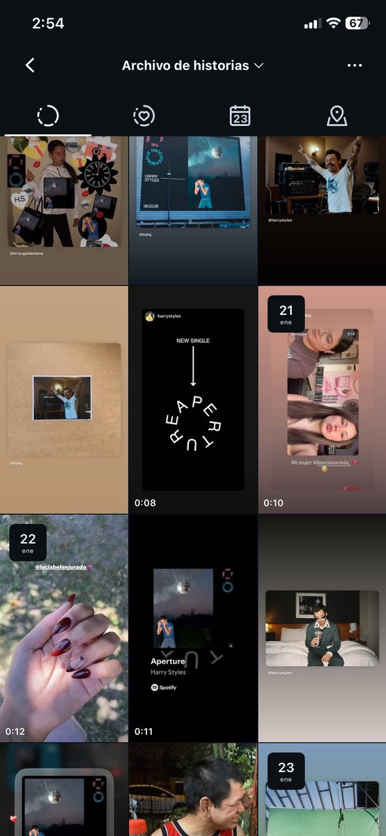 pov: mi archivo de ig volvio al 2020