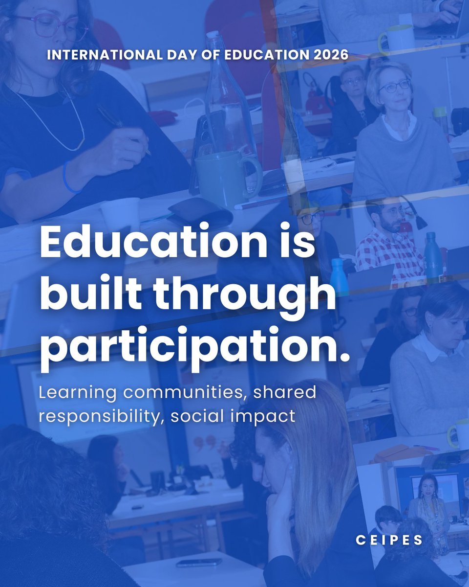 Education is built through participation.
Today we celebrate learning as a collective process that strengthens inclusive, resilient communities. #InternationalDayOfEducation