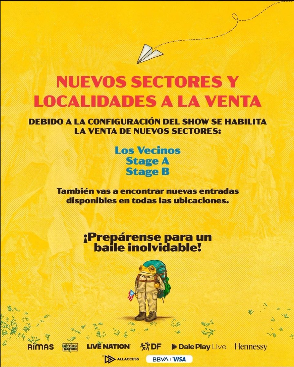 badbunnyarg__'s tweet image. 🇦🇷 CASITA Y NUEVOS SECTORES CONFIRMADOS. 

STAGE A: $420mil + cargo de servicio 

STAGE B: $420mil  + cargo de servicio 

LOS VECINOS: $400mil + cargo de servicio

Habilitarán todos los sectores a la venta el lunes 26.

Preventa BBVA: 12hs 
Venta general: 16hs