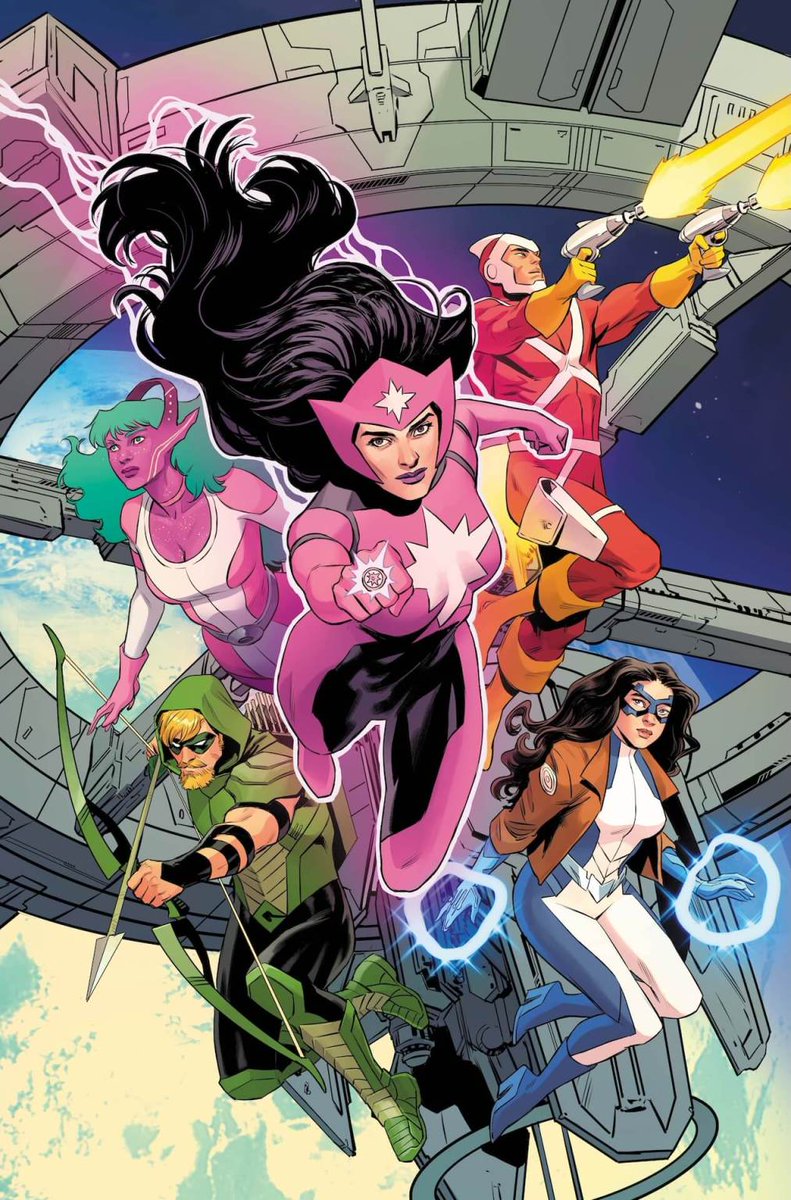 DC has announced Justice League Intergalactic Special #1 by Jadzia Axelrod,Nicole Maines and Travis Moore.

"The planet Naltor and the Green Lanterns that protect it fall under the spell of the wretched Witch Queen, who harnesses the planet’s dream energy in hopes of taking over
