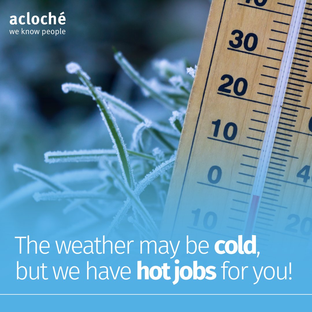 acloche's tweet image. Stop by or call one of our branches to check out the many hot jobs we currently have open!

Also, click the link on our profile to visit our website and browse current openings!

#weknowpeople #workforcesolutions #nowhiring #employment #employers #jobopenings #coldweather