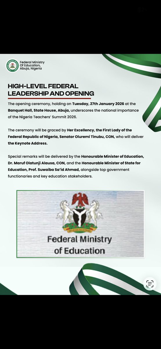 Federal Ministry of Education tweet media