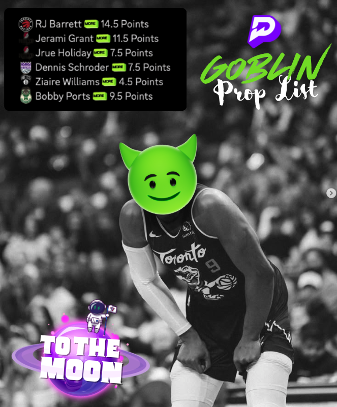 ToTheMoonPickss's tweet photo. #NBA #Prizepicks #Goblin Point Prop List - 1/23/26
Don't sleep on #gobs😴 https://t.co/wsBtToFOOg