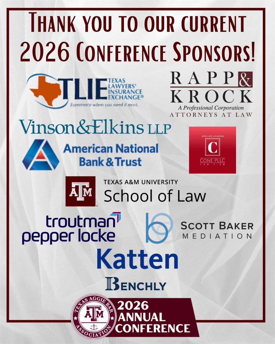 Texas Aggie Bar Association tweet media