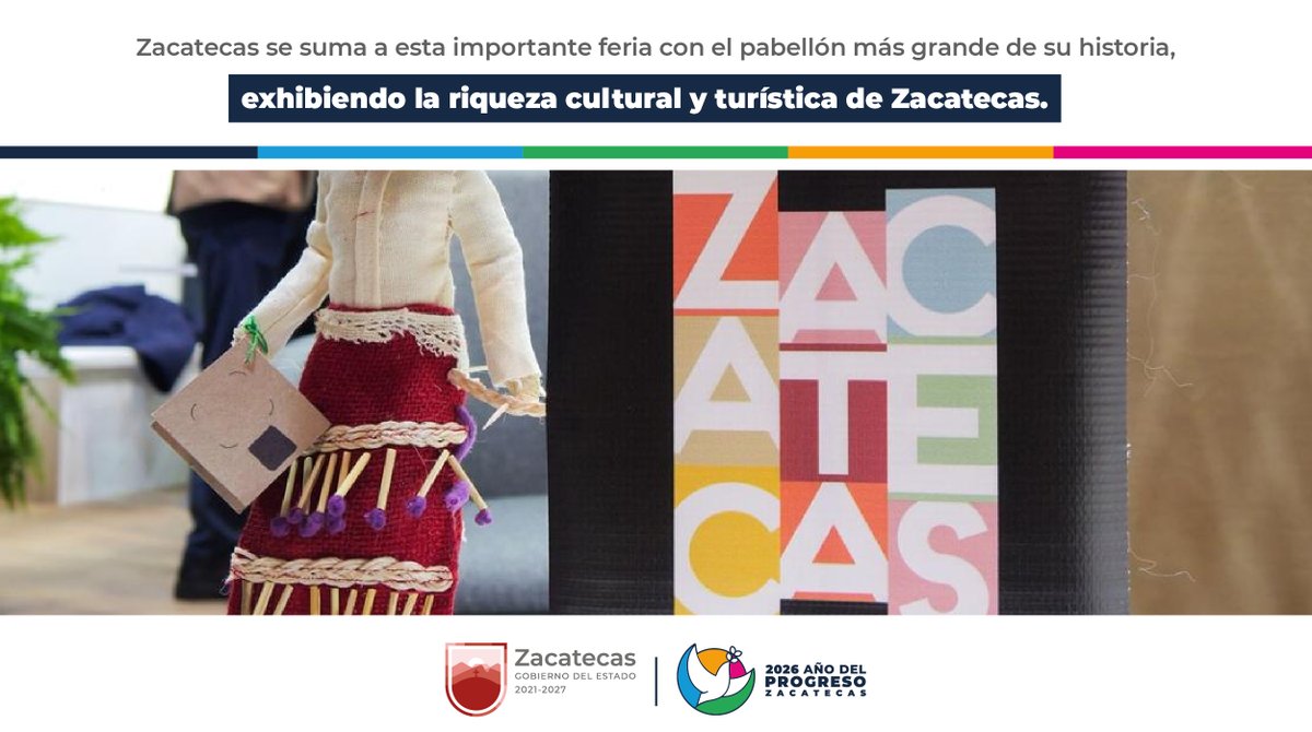 🌍I Zacatecas está presente el encuentro más importante del sector turistico a nivel mundial. Un escenario para proyectarnos como un destacado destino turístico y mostrar la riqueza y belleza de nuestra cultura.

Conoce más en 👉 t.ly/mg6Am

#AñoDelProgreso