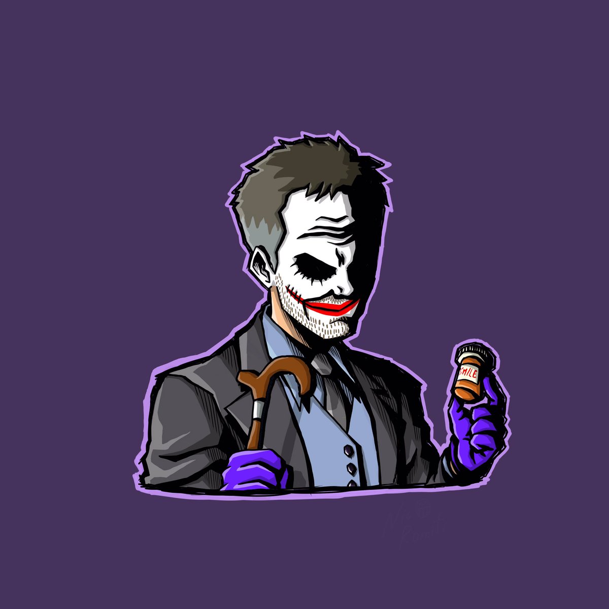 JokevipGallery's tweet photo. JokeVip #235:
⚫️⚪️ WHY SO HOUSEOUS? ⚪️⚫️

Type: 🤡 CLOWNSPLAYER 🤡

⛵️ Opensea direct link in the first comment below 👇🏻

#House #GregoryHouse #Joker #NFT #JokeVip https://t.co/Tj9nErsa6q