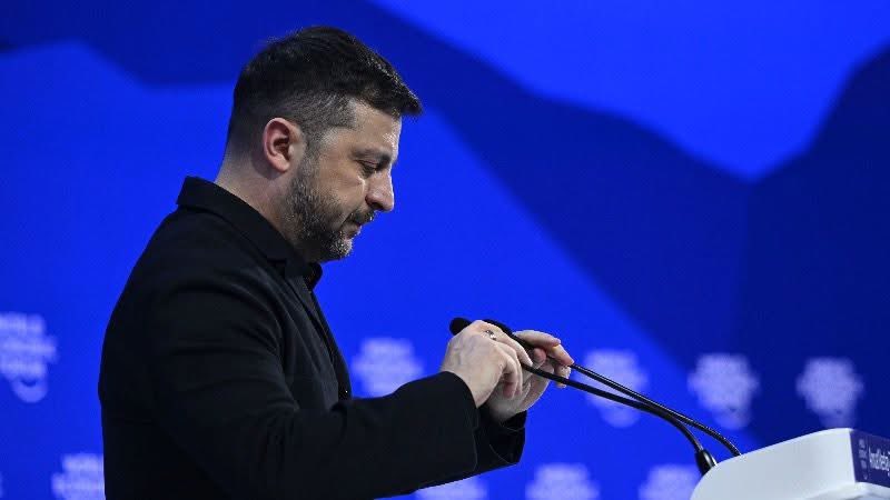 JamesHu27192912's tweet image. So Zelensky waddles into Davos like a man who just realized the world credit card finally got declined… and instead of humility, gratitude, or even basic self-awareness, he decides to lecture Europe like a spoiled trust-fund kid mad his allowance got cut.

This wasn’t a speech.…
