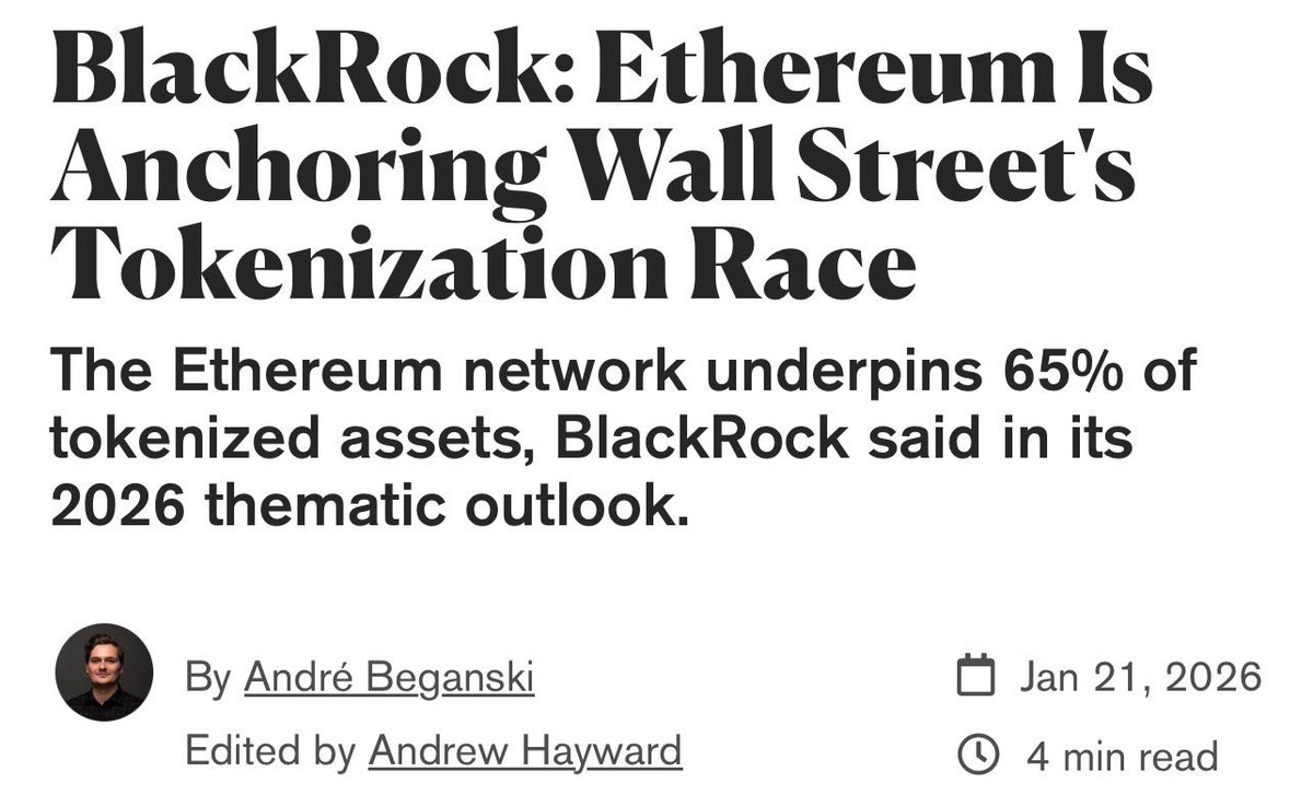 The institutional chain has been Ethereum for a minute, the standards, the  liquidity, the network effects, the dev community,the decentralization, the  security, the Lindy effect, etc. The ticker is $ETH.