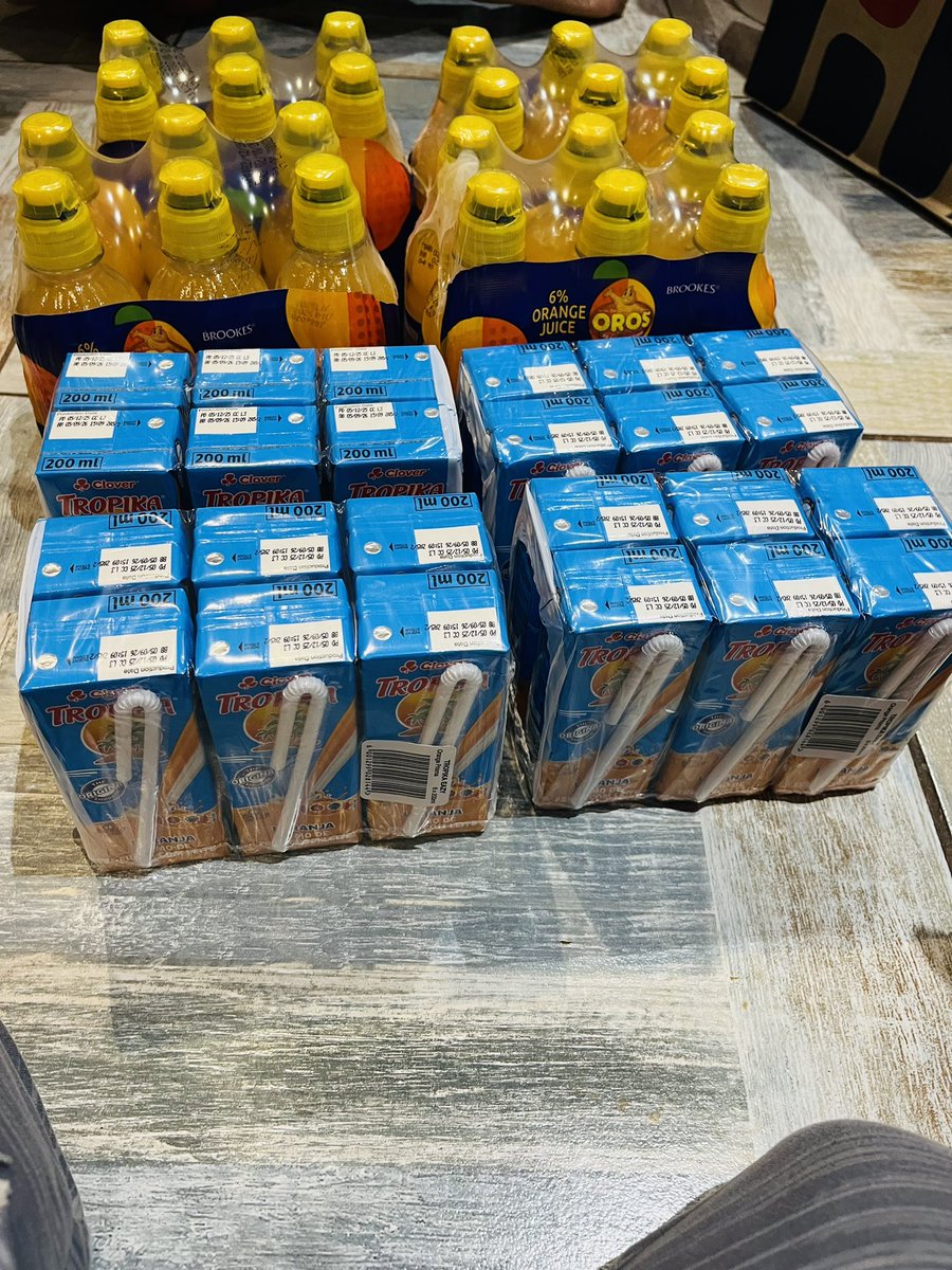 I don’t know which parents need to see this run to <a href="/PicknPay/">Pick n Pay</a> <a href="/picknpayasap/">Pick n Pay asap!</a> get juices for the kids we skafthini R30 bucks for 6 Tropica then Oros R35 with free delivery .  Rt for awareness