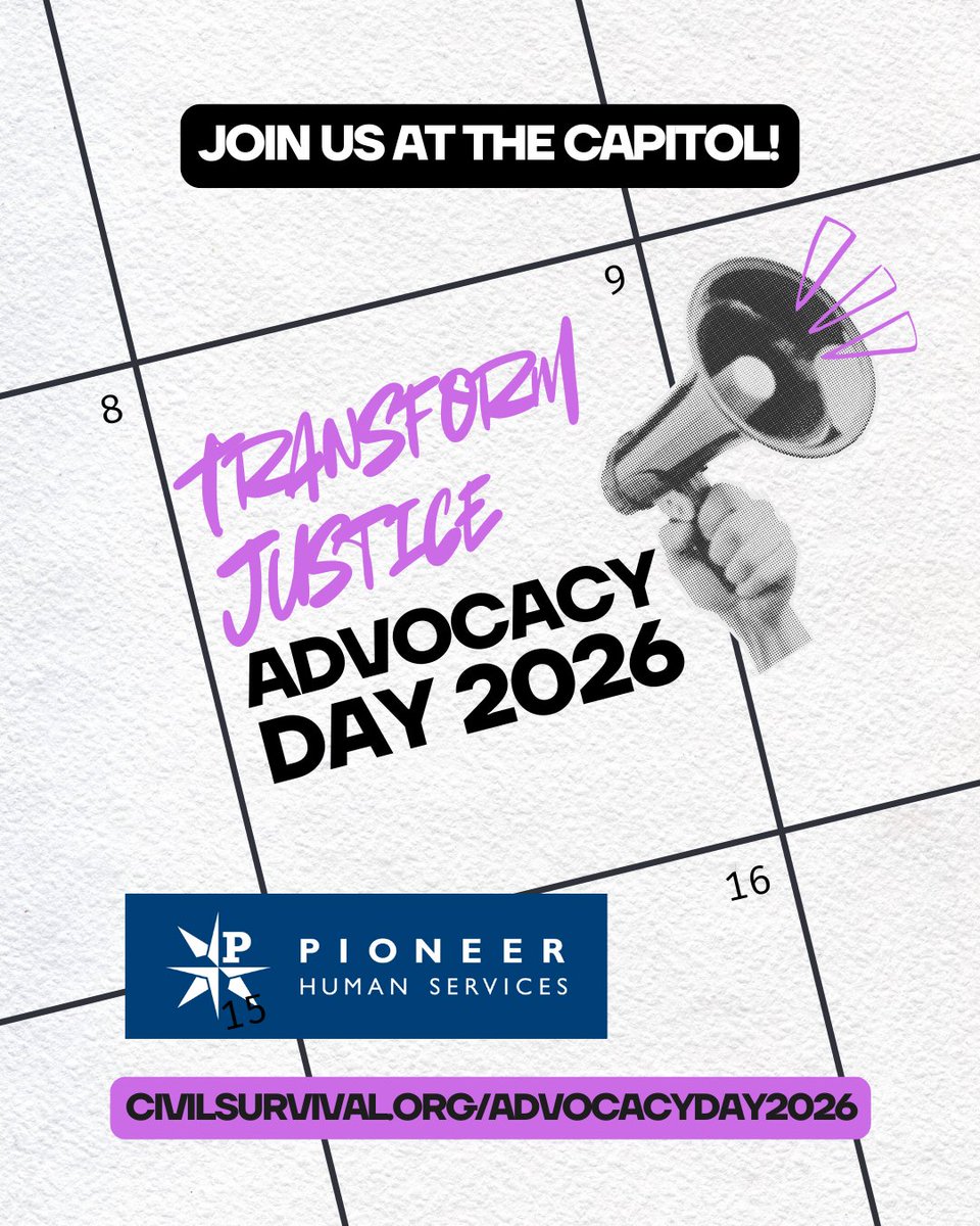 PioneerWA's tweet photo. Join us at the Transform Justice: Advocacy Day 2026: https://t.co/enpjdbdvBl
WHEN: February 9, 2026
WHERE: Washington Capitol- Olympia
TIME: 10:30AM-4PM
Learn about the #LegislativeProcess &amp; understand the bills that impact our communities. #AdvocacyAtThe Capitol #JusticeInvolved https://t.co/XygSER42P8