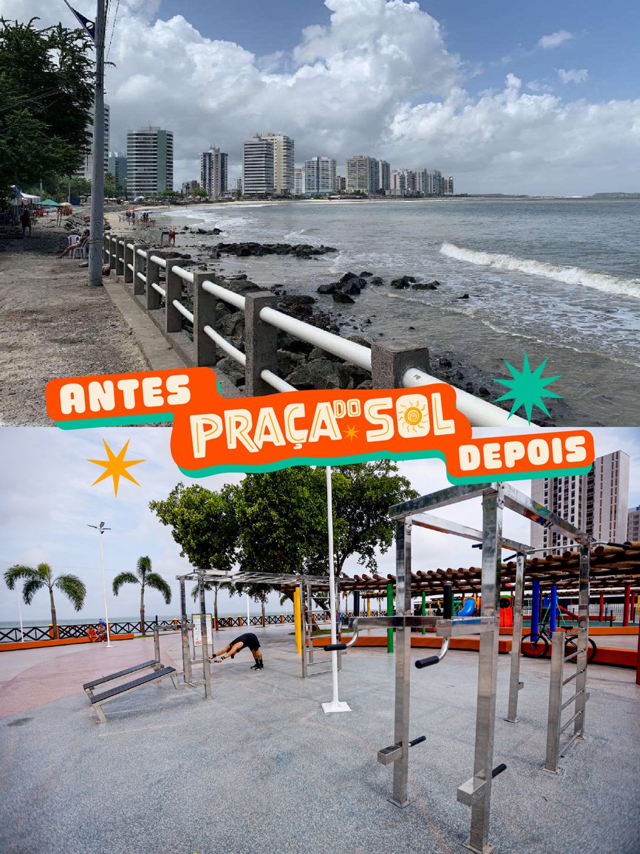 carlosbrandaoma's tweet photo. E esse antes e depois, pessoal? Nem parece o mesmo lugar 🤩✨

A nossa Praça do Sol agora é um ponto de encontro para todos, com estrutura, acessibilidade e o pôr do sol mais bonito da cidade. E aguardamos vocês logo mais aqui, na inauguração ☀️ https://t.co/TtkhF957ev