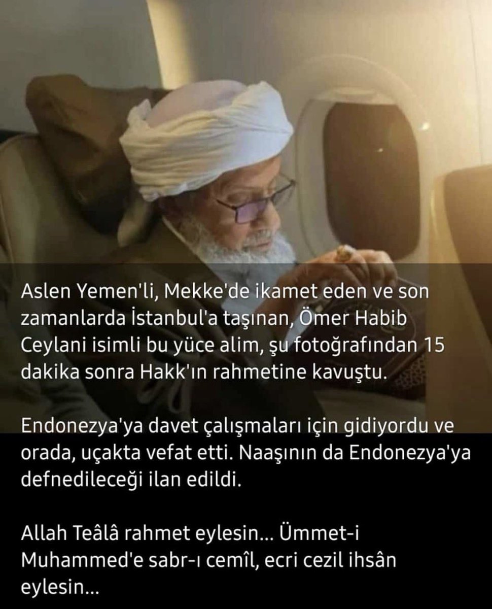 إنا لله وإنا إليه راجعون 
İnnâ lillâhi ve innâ ileyhi râciûn 

Rabbimiz derecesini âli eylesin.