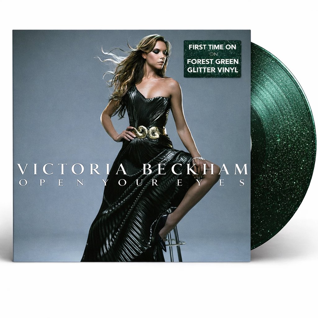 SPICExCelestial's tweet photo. @Kevsie @VBeckhamCharts @victoriabeckham Vinyl concepts of #OpenYourEyes. #JusticeforVB https://t.co/8247Uq52EG
