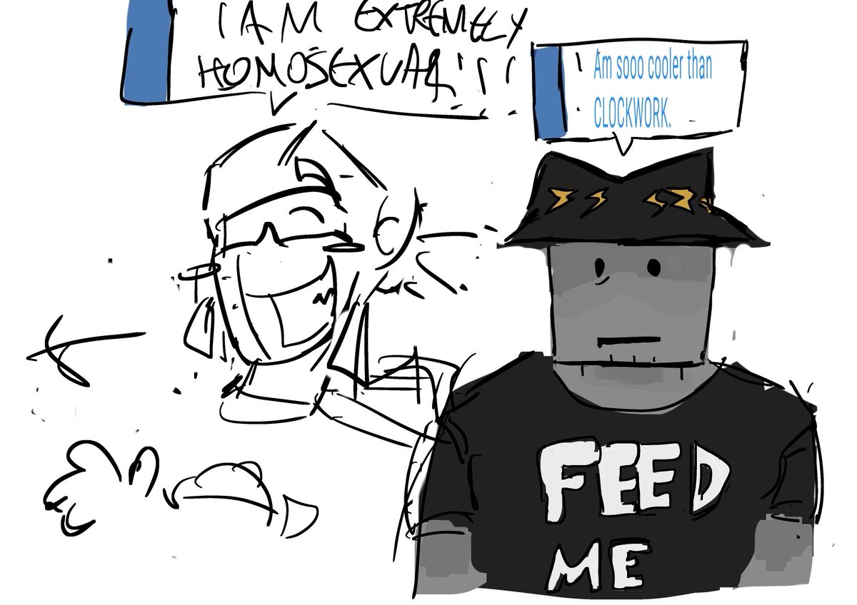 c0nzsequencezz's tweet image. Art i guess… heh. Yeah Do you guys love it? 🥰 

Everyone: Yes!

#clockwork #sorcus #robloxadmins #clockworkstinks