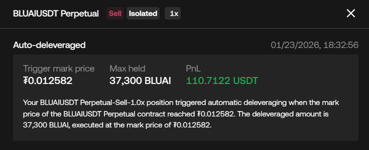 drdxdion's tweet photo. Disappointed with @okx . My futures position was closed via ADL, even though I was trading with 1x leverage and had been holding the position for a long time.

Under the same market conditions, my positions on Binance and Bybit remained open  only OKX stil my profit 👀
#trade https://t.co/6NQOE16HgQ