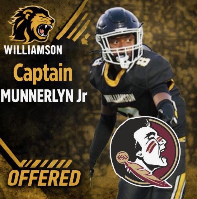 WHYNOTWHS's tweet photo. π¨ BIG TIME π¨
Thank you @FSUFootball for offering Williamson Lion Captain Munnerlyn π¦π₯
WORK SHOWING UP.
PROCESS WORKING.
#WhyNotWilliamson #TheProcessContinues #WilliamsonFootball #FSU https://t.co/O17IyrtMnb