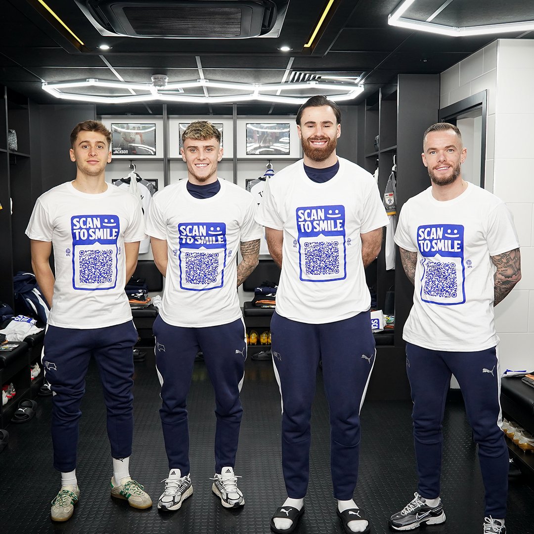 dcfcofficial's tweet image. We're proud to be supporting the @EFL's Scan To Smile campaign during this evening's fixture, celebrating the incredible impact football has in our communities. 📲😃

#ChangingLivesTogether