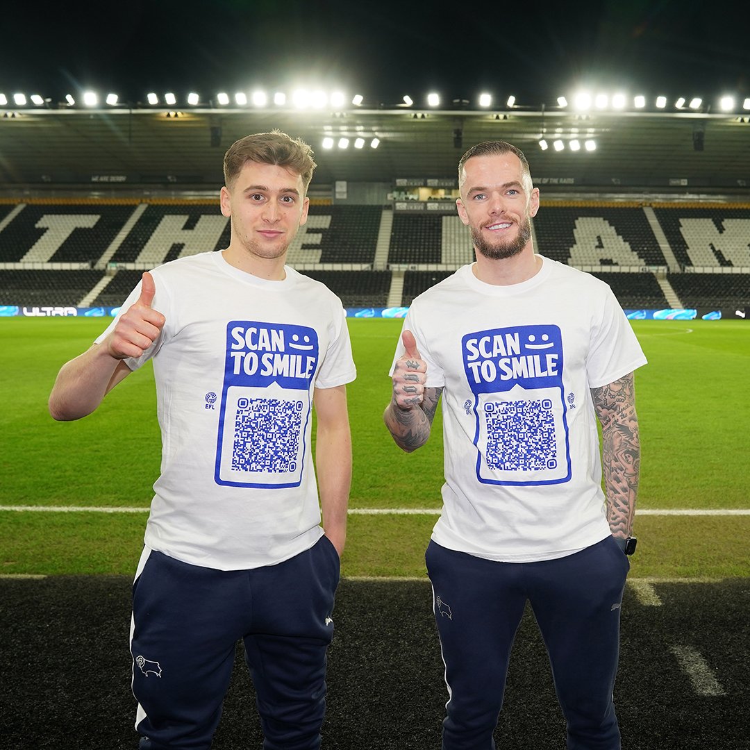 dcfcofficial's tweet image. We're proud to be supporting the @EFL's Scan To Smile campaign during this evening's fixture, celebrating the incredible impact football has in our communities. 📲😃

#ChangingLivesTogether