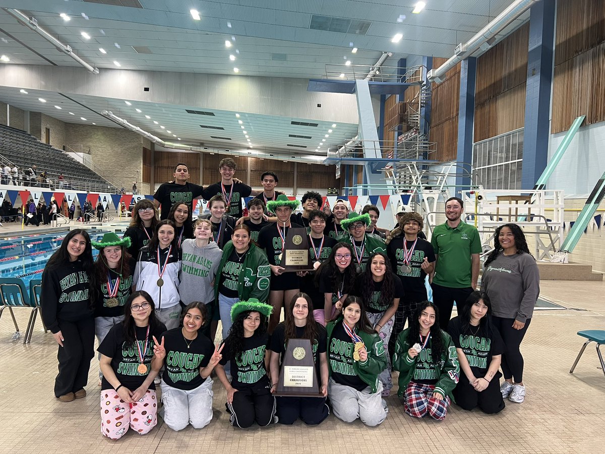 12-5A District Champions for both our Girls and Boys!  So proud of our kids and Coaches!
#CougarSwim #CougarAthletics #EastDallas #DistrictChamps