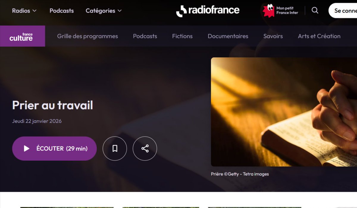 FrDesouche's tweet image. Sur France Culture, aujourd'hui : "Comment faire ses cinq prières quotidiennes lorsqu'on est salarié et musulman ?"