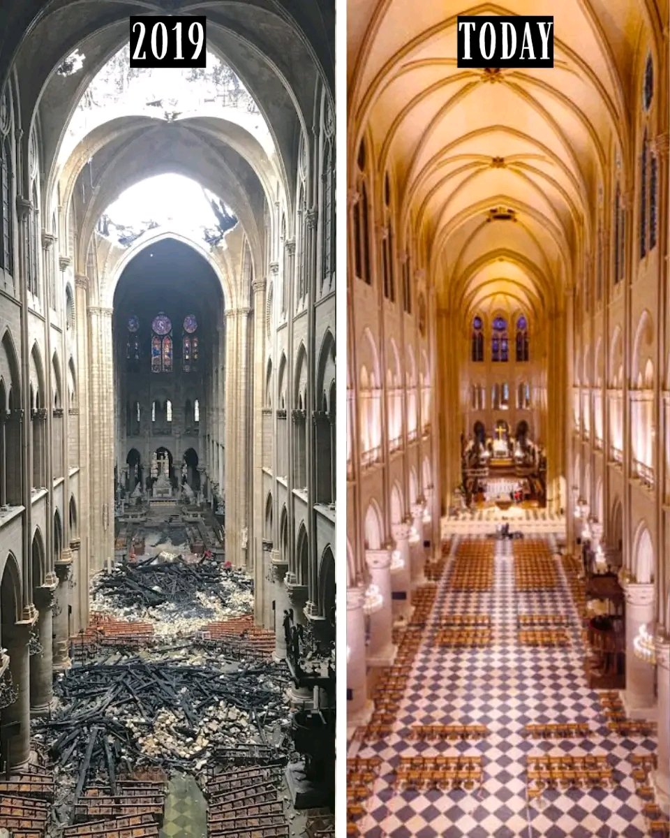 francesafetytra's tweet image. The remarkable restoration of Notre-Dame Cathedral.