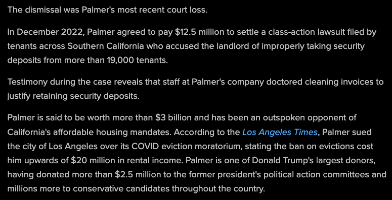 A billionaire who steals tenant security deposits. What a piece of shit.