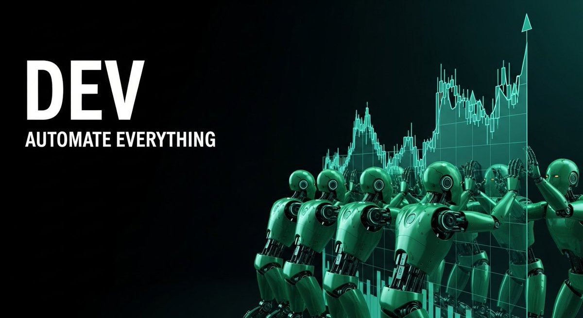 devtechfun's tweet image. Markets move faster than humans.
Liquidity fragments. Attention decays. Opportunity closes in seconds.

$DEV is built for that reality.

Orchestrate hundreds of wallets.
Deploy capital with precision.
Generate volume deliberately not randomly, not blindly.

No dashboards full of…