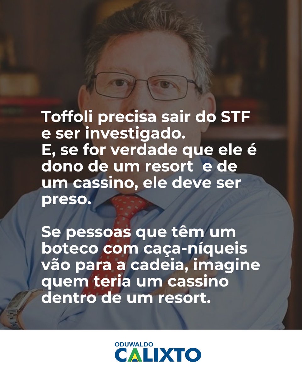 A situação de Toffoli atingiu o seu limite. 
Não existe mais a menor possibilidade de Toffoli permanecer no STF.
As denúncia se avolumam tanto numericamente quanto em gravidade.  Não tem como admitir que um comparsa do crime organizado permanece em um Ttibunal Superior e muito