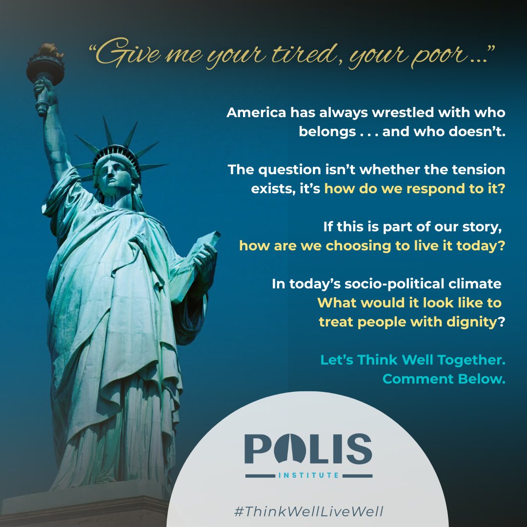 Complex social moments require more than quick takes.

They require listening, context, and a willingness to ask better questions. We believe thoughtful inquiry leads to wiser investment and stronger communities.
What questions should leaders be asking right now? #POLISInstitute