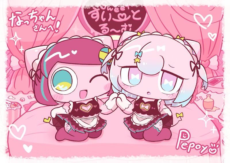 skeb.jp/@pepoyoPPY/wor…

こちら今回ぺぽよさんにリクエストさせていただきました♡ とっても可愛くて最高です．．．ありがとうございます　♪
🍫💛🩷🩵