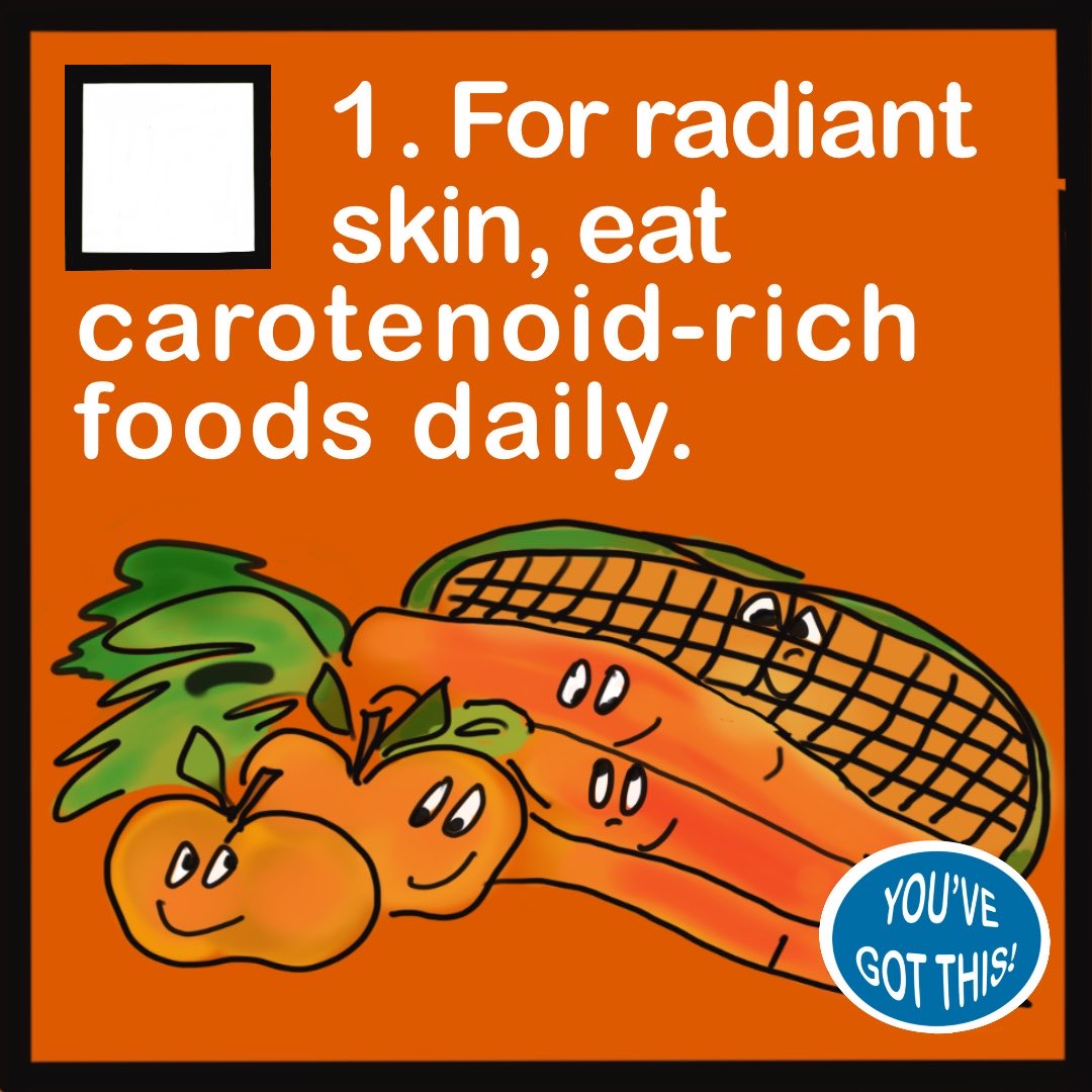 EatingFor's tweet photo. Teens, are you ready to glow? Eating more carotenoid-rich veggies &amp; fruits can help! Let’s do this! 🌟🤩 🌟 https://t.co/wsqJtpM5gL #YGT45TeenTips #SkinGlow #Carotenoids #Teens #Nutrition https://t.co/1aYAVIuqu0