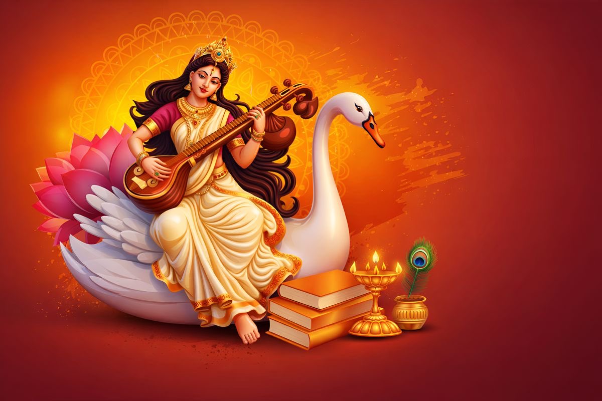 शुक्लां ब्रह्मविचारसारपरमामाद्यां जगद्व्यापिनीं,
वीणापुस्तकधारिणीमभयदां जाड्यान्धकारापहाम्।
हस्ते स्फाटिकमालिकां विदधतीं पद्मासने संस्थितां,
वन्दे तां परमेश्वरीं भगवतीं बुद्धिप्रदां शारदाम् ॥

#आनंदम #मुसाफ़िर