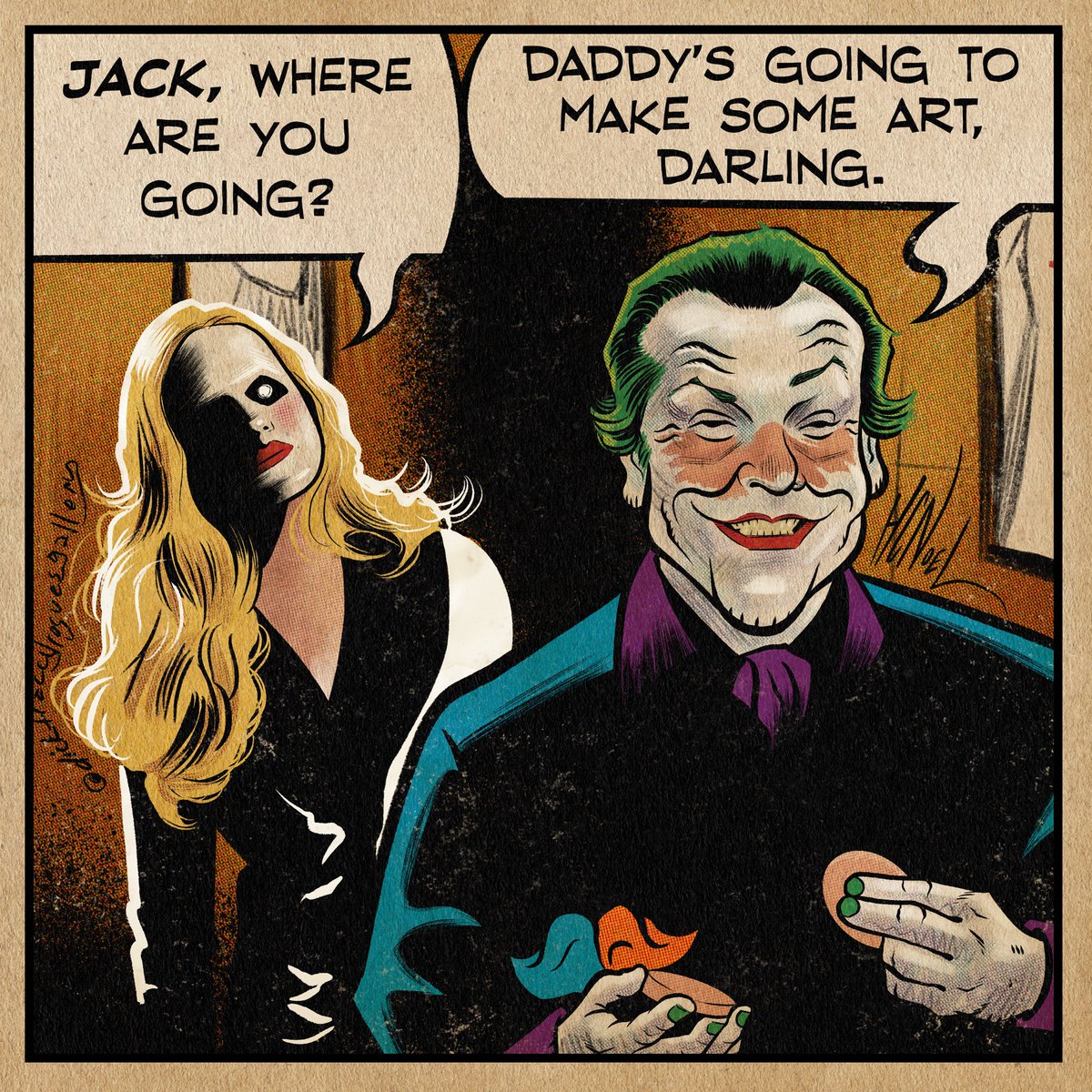 ジョーカー　Joker『hottend-noel(ホッテンド.ノエル)』 Daddy's going to make some art, darling. 🎨🃏 #joker #thejoker