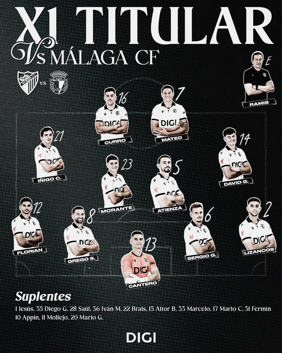 Burgos_CF's tweet image. ⚪⚫ ¡Este es el 𝑿𝑰 𝑰𝑵𝑰𝑪𝑰𝑨𝑳 para medirnos al @MalagaCF! 1️⃣1️⃣

¡Vamos, BCF! 🔥

#MálagaBurgosCF
#BurgosCF