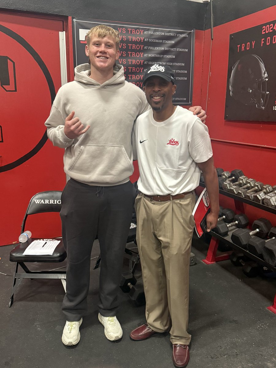 ALL GLORY TO GOD!! After a great conversation with coach <a href="/DGS_4ya/">Darrius G. Smith</a> I am blessed to receive my 2nd Division 1 offer from the University of New Mexico!! #golobos #AG2G <a href="/ThsWarriorfball/">Coach Echaves</a> <a href="/TEAMTOARECRUITS/">TEAM TOA</a> <a href="/BrandonHuffman/">Brandon Huffman</a> <a href="/GregBiggins/">Greg Biggins</a> <a href="/lenaweereider/">Sean Reider</a> <a href="/rogeraholien/">Roger Holien</a>