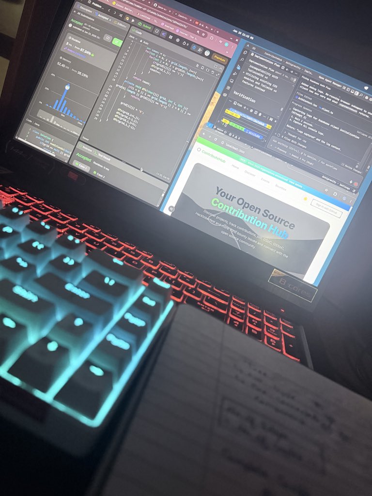 dazzBuilds's tweet image. Day 3:

✅ Contributed to an open-source issue while balancing DSA and Antigravity prompts.  

✅ Prompted Antigravity to fix bugs; still tackling Supabase SSR auth issues.  

✅ Enhanced issue feed — added details for better scrolling + filters for prominent issues first (via…