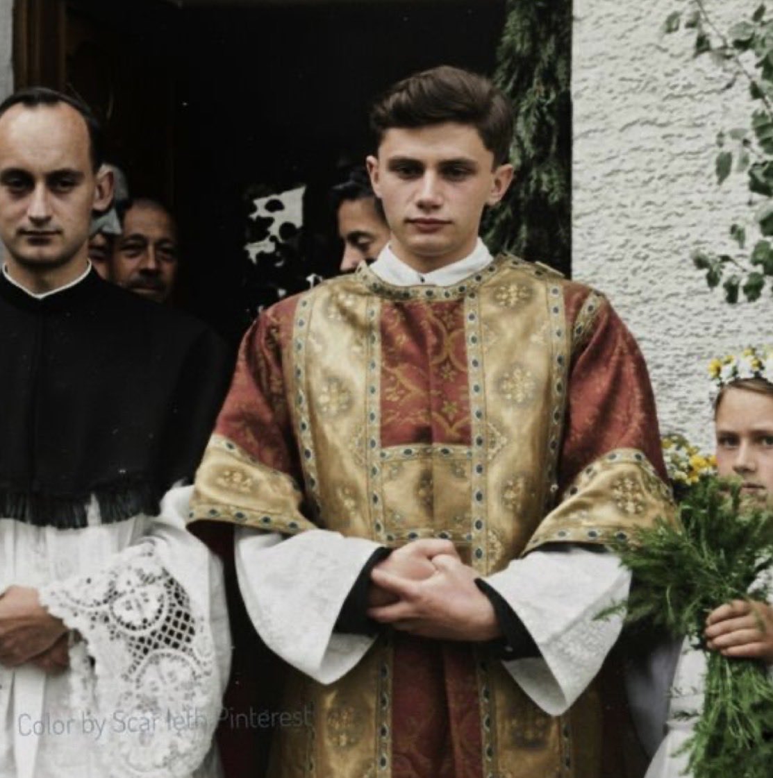 thattradgal's tweet image. A young Joseph Ratzinger.
