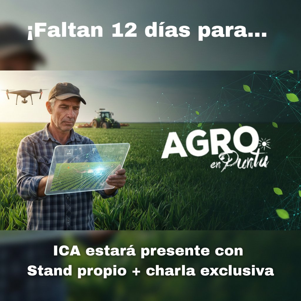 Centralizar y analizar datos de campo es clave para decidir mejor en el agro.

Los Sistemas de Información Geográfica integran información territorial y productiva en tiempo real.

Agro en Punta 2026 | ICA
#TecnologíaAgro #GIS #Innovación