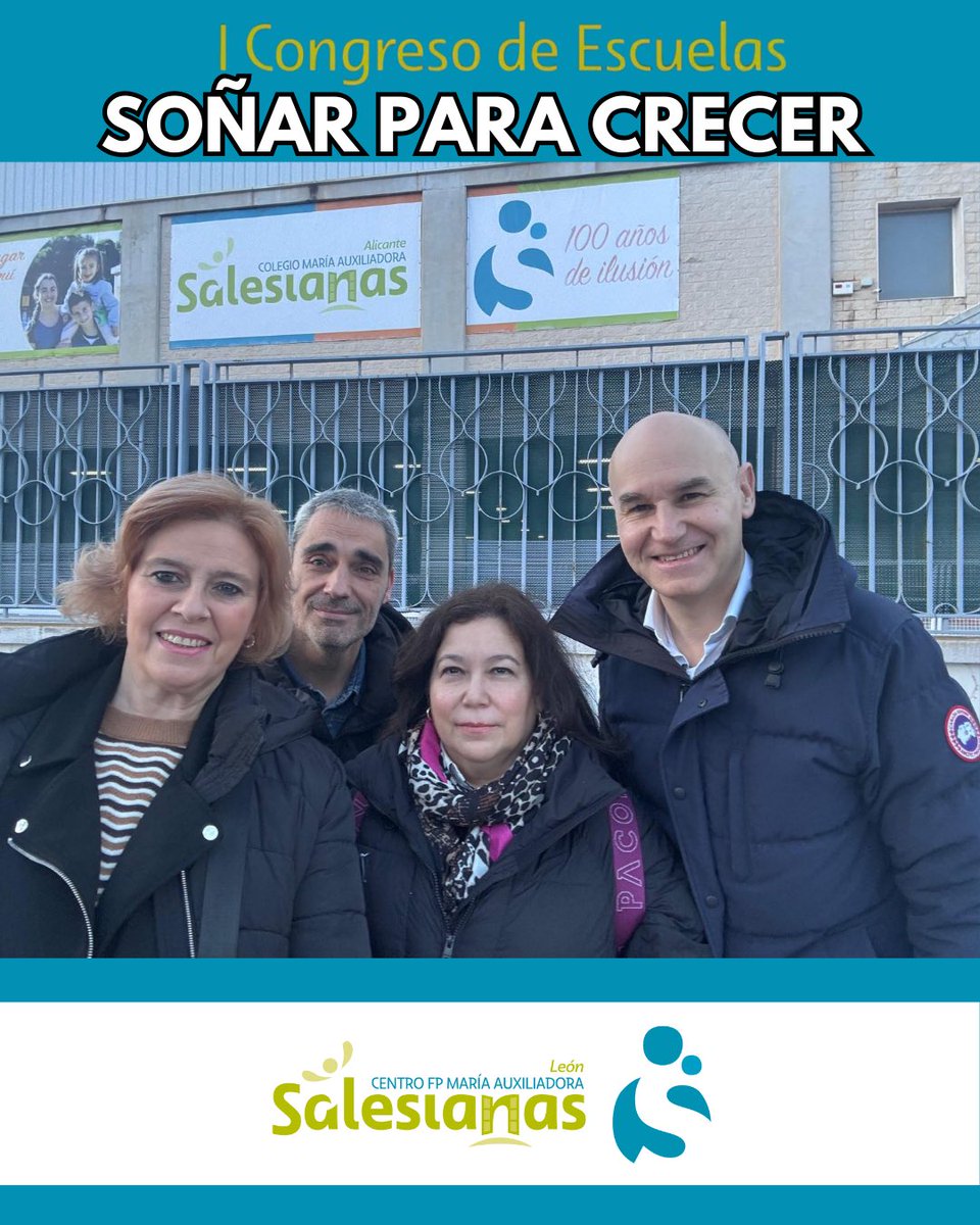 Cristina, Jesús, Lucía y Ángel participan en 𝗔𝗹𝗶𝗰𝗮𝗻𝘁𝗲 en el 𝗜 𝗖𝗼𝗻𝗴𝗿𝗲𝘀𝗼 𝗱𝗲 𝗘𝘀𝗰𝘂𝗲𝗹𝗮𝘀 de <a href="/SalesianasEs/">Salesianas España</a> , compartiendo y aprendiendo juntos.

#CongresoEscuelas #Salesianas #EducaciónSalesiana #FP #Confía