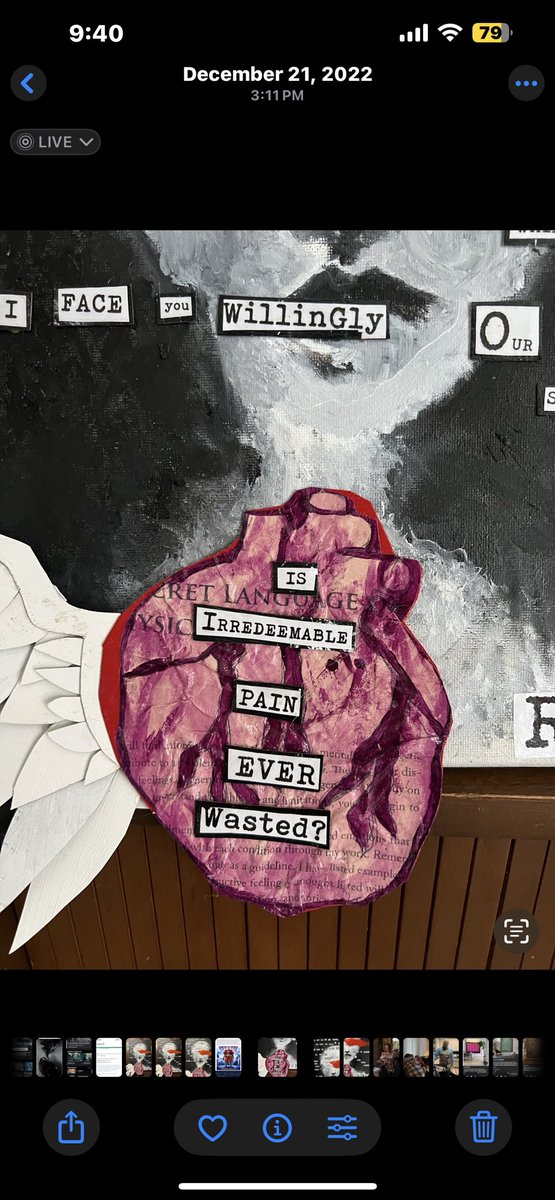 bethanymahan023's tweet photo. IS IRREDEEMABLE PAIN EVER WASTED?  #oilpainting #poetry #acrylic #multimediaart #spokaneart https://t.co/AmuZFM5ae4