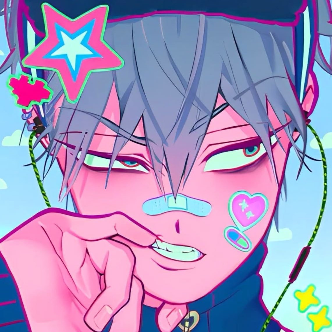 rebeltillgooner's tweet image. i said this once on my priv but i think it would be cute if decora till patched up the cracks in his skin w some cute bandaids and stickers aww aw aw aww