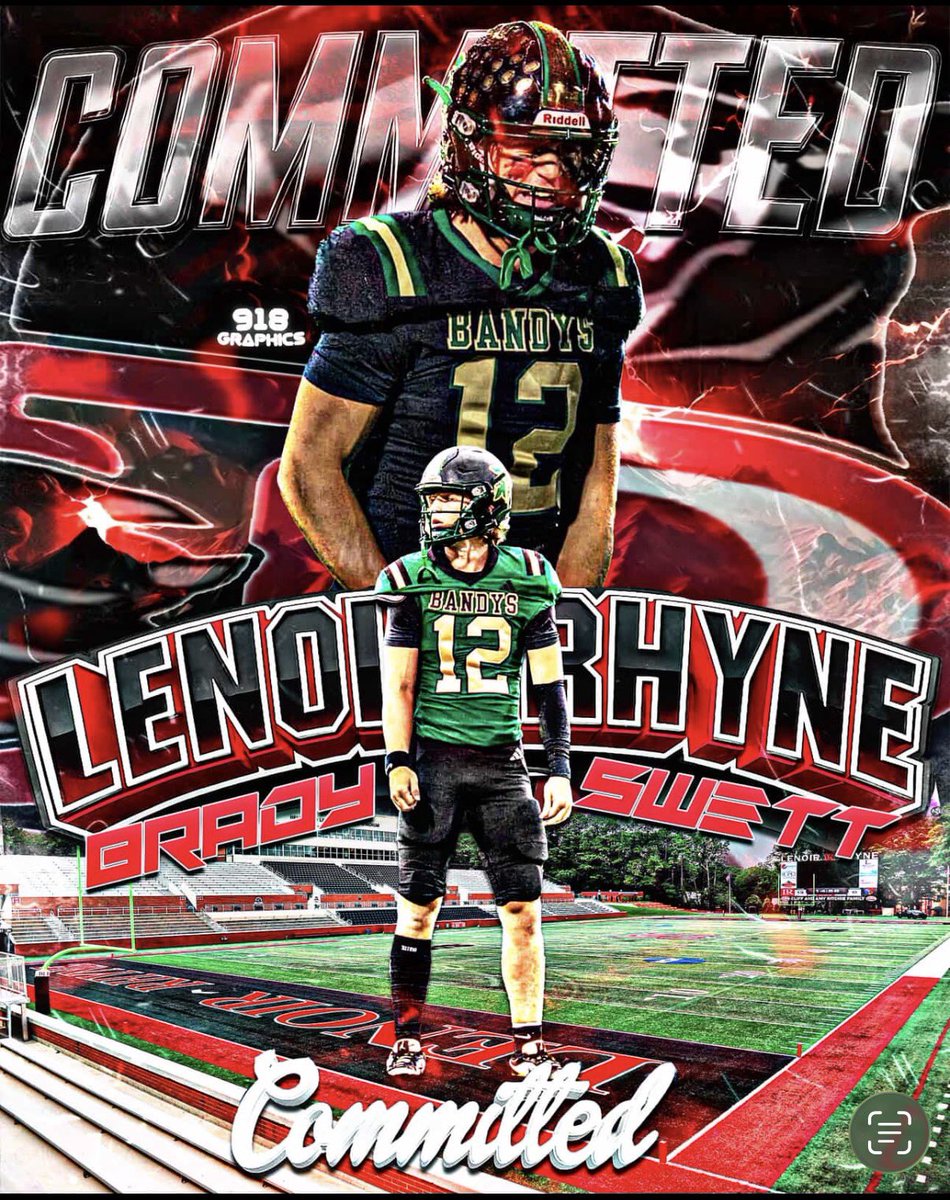 Thank you for everyone who has helped me get to this point‼️ With that being said I will be officially committing to Lenoir-Rhyne! <a href="/BandysFB/">Bandys Football</a> <a href="/coachSocha/">Doug Socha</a> <a href="/CoachSDeMeo/">Steve DeMeo</a> #betweenthebricks