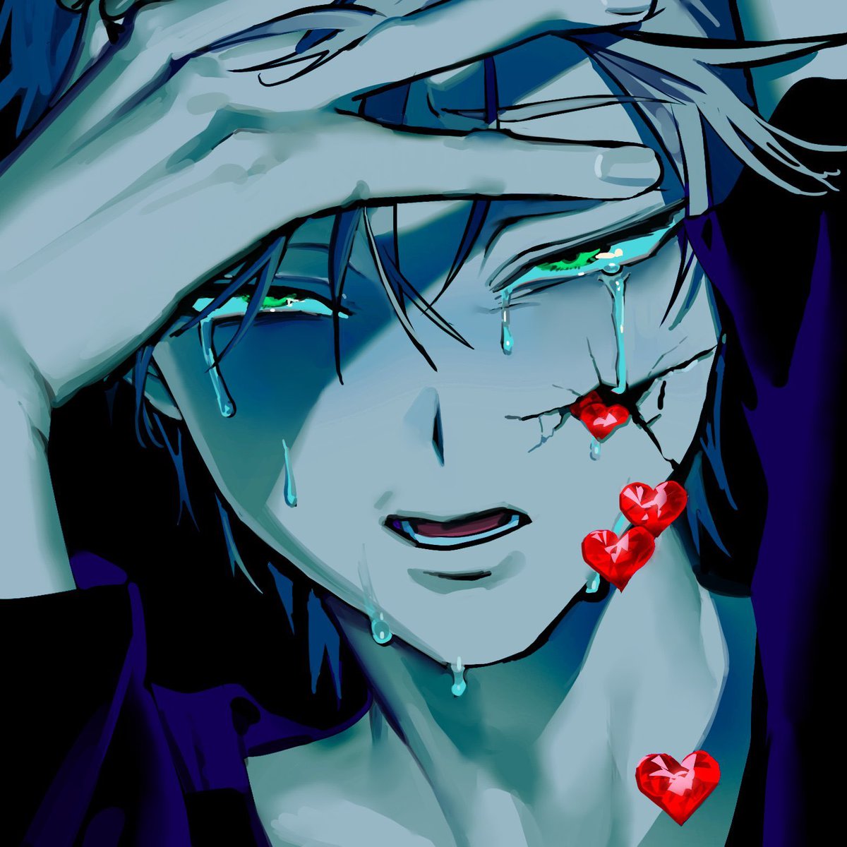 rebeltillgooner's tweet image. i said this once on my priv but i think it would be cute if decora till patched up the cracks in his skin w some cute bandaids and stickers aww aw aw aww