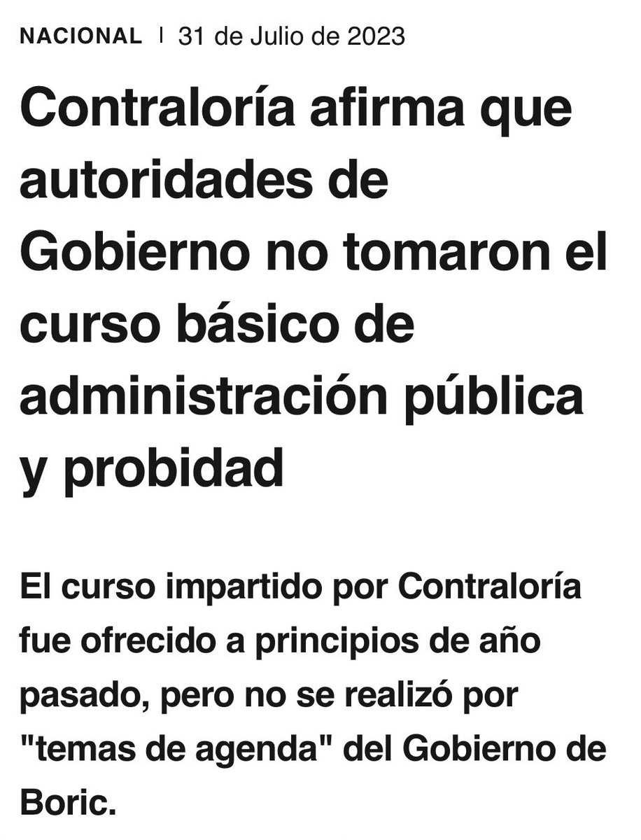 Este es el curso q ningún ministro ni subsecretario de Boric quiso cursar argumentando “falta de tiempo”. 

Qué agrado q las nuevas autoridades q aún ni siquiera asumen respondan al llamado y acudan a estos cursos.

Ya se respira otro aire…

🤩🤩