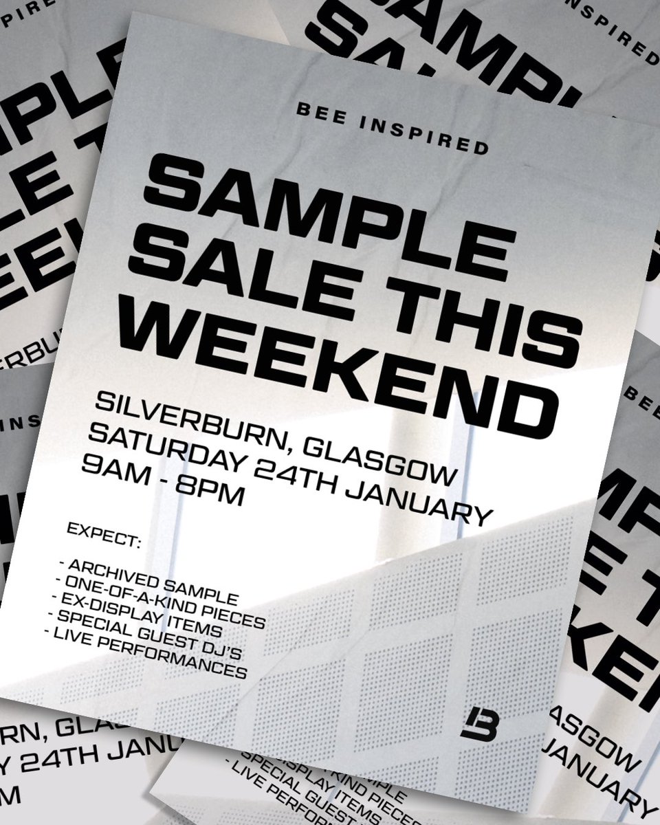 beeinspired's tweet image. Sample Sale….📍Silverburn Store 
One off pieces &amp;amp; Ex display items before new styles arrive 🔥
See you tomorrow 🙌🏻