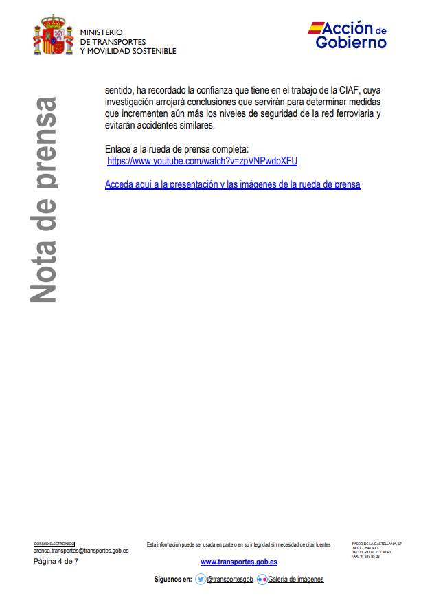 El ministro <a href="/oscar_puente_/">Óscar Puente</a> ha detallado en una nueva comparecencia pública las obras, revisiones e inspecciones realizadas en el tramo de vía de Adamuz desde su renovación.