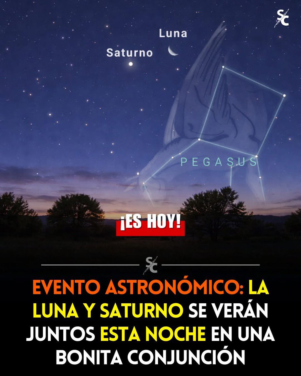 Después del atardecer, la Luna se verá muy cerca de Saturno, el planeta de los anillos, formando una llamativa conjunción.

Ambos brillarán juntos durante alrededor de dos horas, visibles a simple vista, sin necesidad de telescopio.