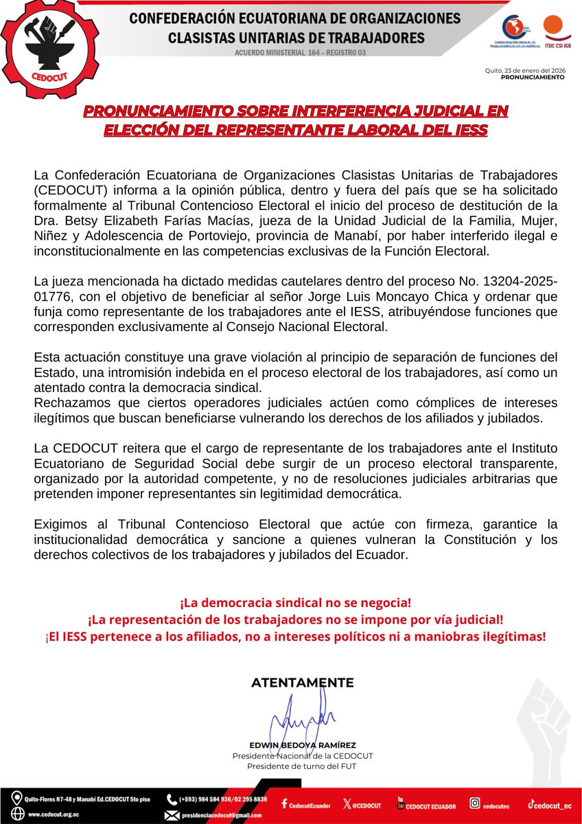 CEDOCUT's tweet image. 📷 𝑪𝑬𝑫𝑶𝑪𝑼𝑻 𝑰𝑵𝑭𝑶𝑹𝑴𝑨 | 𝐃𝐄𝐋𝐄𝐆𝐀𝐂𝐈𝐎𝐍𝐄𝐒 #𝐈𝐋𝐄𝐆𝐀𝐋𝐄𝐒 𝐄 #𝐈𝐍𝐂𝐎𝐍𝐒𝐓𝐈𝐓𝐔𝐂𝐈𝐎𝐍𝐀𝐋𝐄𝐒